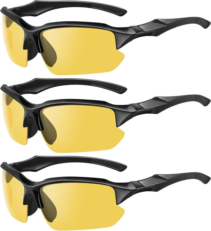 XVXV Polarized Sports Sunglasses for Men - UV Protection Half Frame Sun Glasses for Running Fishing - Image 1